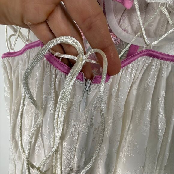 For Love & Lemons Festival Floral Lace Slip Dress | Embroidered Flowers - Picture 13 of 15